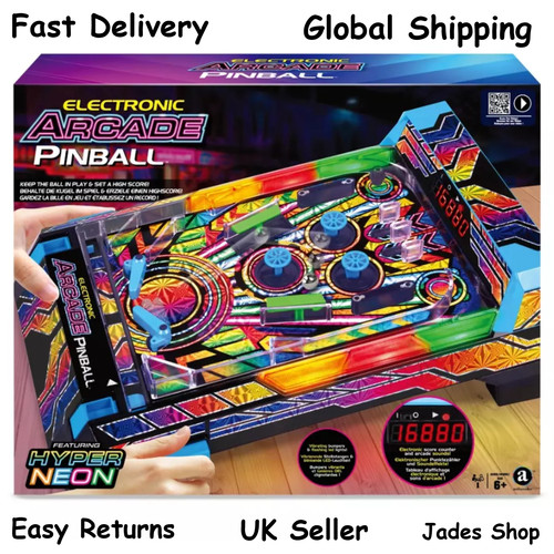Electronic arcade game pinball - game,